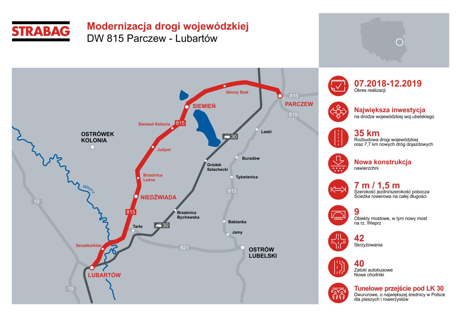 Mapka_modernizacja drogi wojewódzkiej DW 815 Parczew-Lubartów.jpg