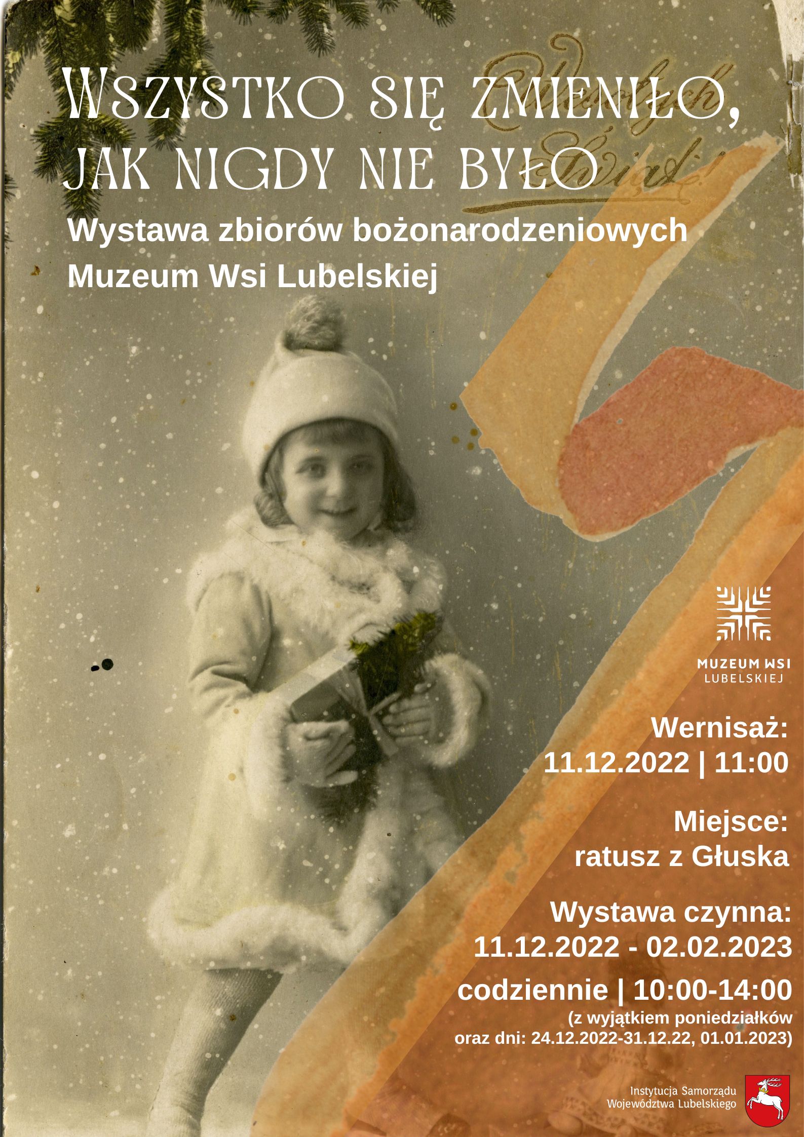 Wystawa zbiorów bożonarodzeniowych Muzeum Wsi Lubelskiej_plakat.jpg